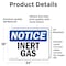 Signmission Inert Gas OSHA Notice Sign, Vinyl Decal, 24in W x 18in L, 2PK OS-2PACK-NS-D-1824-L-13696 - alternate 3